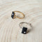 Dainty Minimalist Black Ring