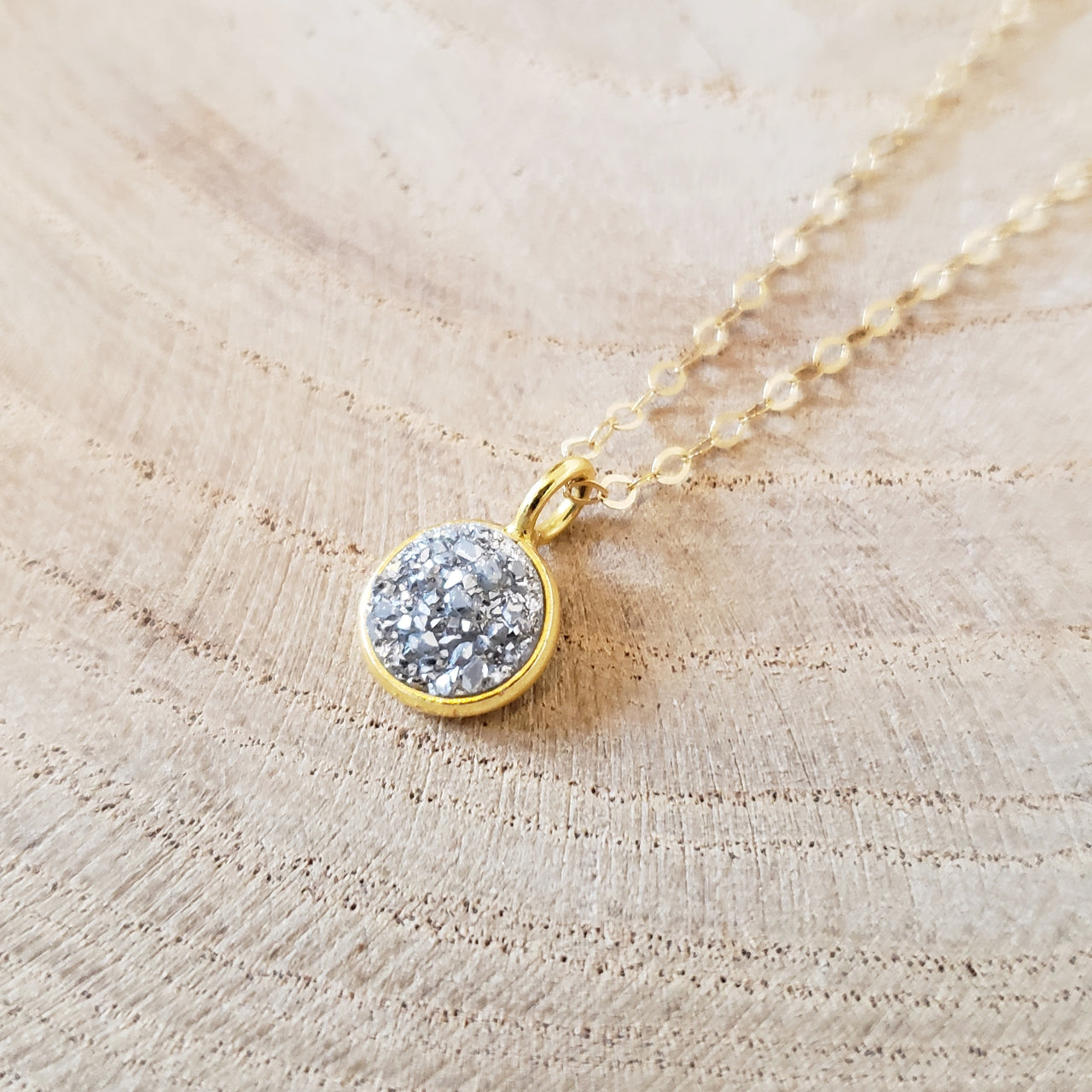 Mini Druzy Necklace