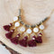 Mini Druzies and Tassels Necklace
