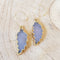 Druzy Feather Earrings