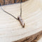 Mini Bronze Crystal Necklace