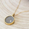 Delicate Large Round Concrete Necklace
