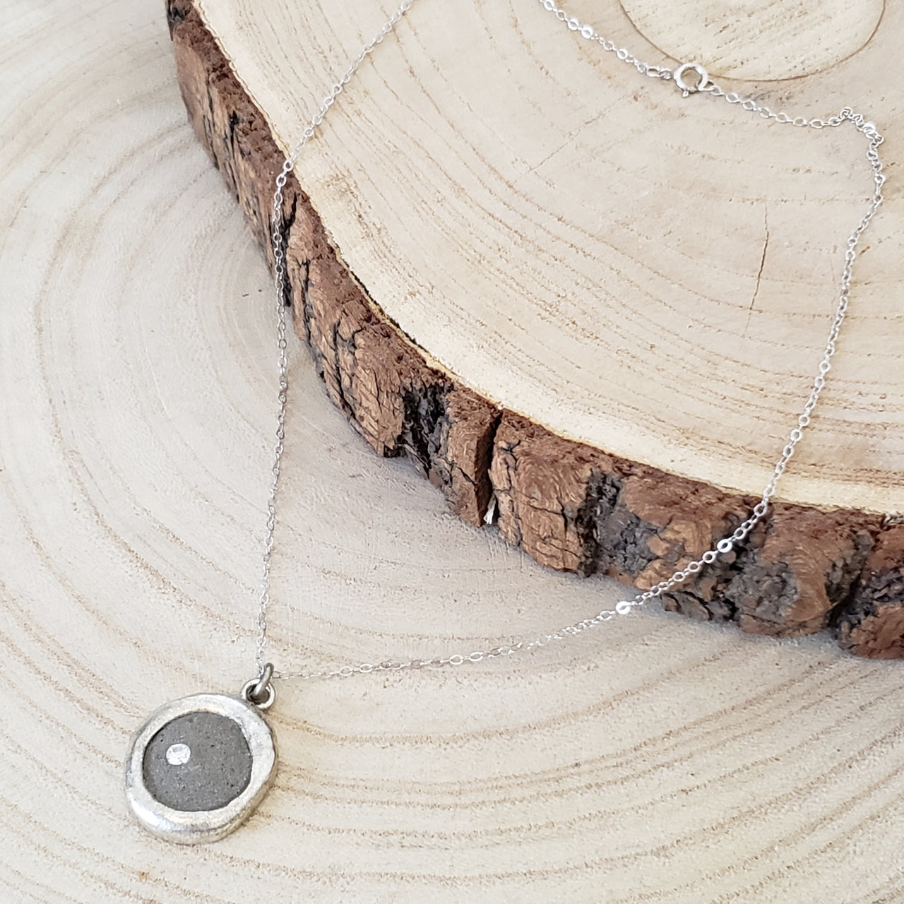 Organic Concrete Necklace