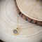 3 Crystal Organic Concrete Necklace