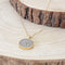 Delicate Large Round Concrete Necklace