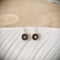 Mini Concrete Disc Hook Earrings