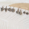 Concrete Disc Hook Earrings