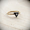 Dainty Minimalist Black Ring