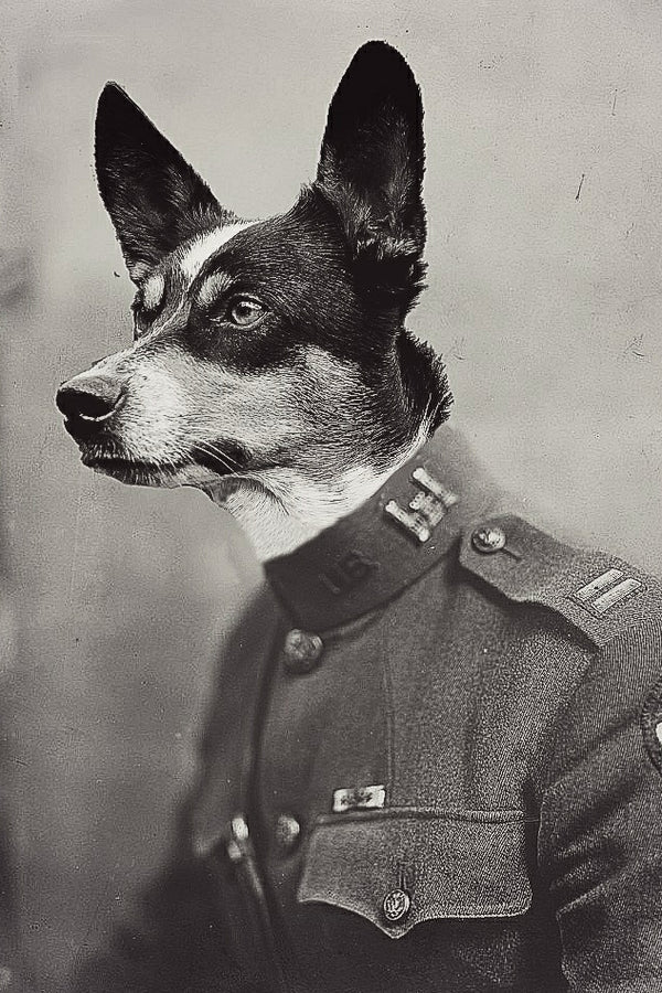 "Soldiering On" Pet Portrait