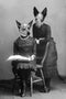 "Read To Me" Pair Pet Portrait