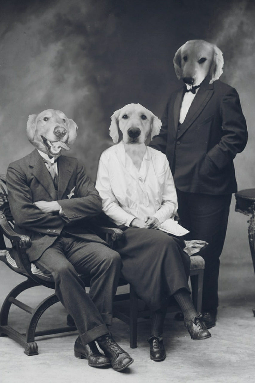 "The Gang's All Here" Group Pet Portrait