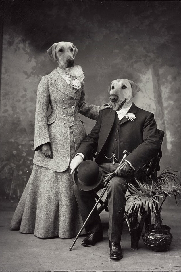 "Stand By Your Man" Pair Pet Portrait