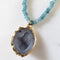 Apatite Geode Necklace