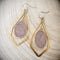 Geometric Druzy Earrings