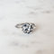 Geometric Black Sparkle Ring