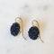 Black Crystal Sparkle Earrings