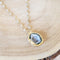 Aquamarine & Geode Necklace