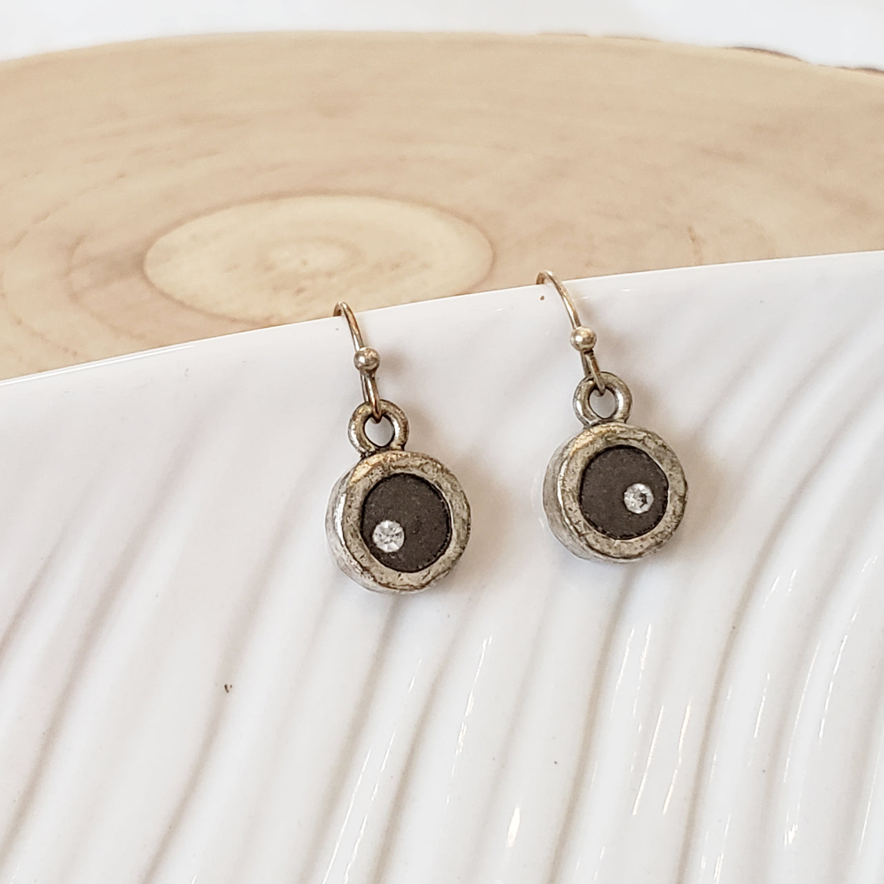 Organic Mini Concrete Earrings