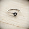 Dainty Minimalist Black Ring