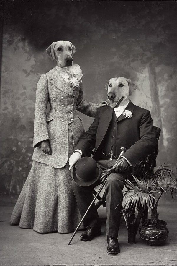 "Stand By Your Man" Pair Pet Portrait