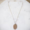 Bronze Oval Necklace