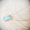 Aqua Blue Druzy Necklace