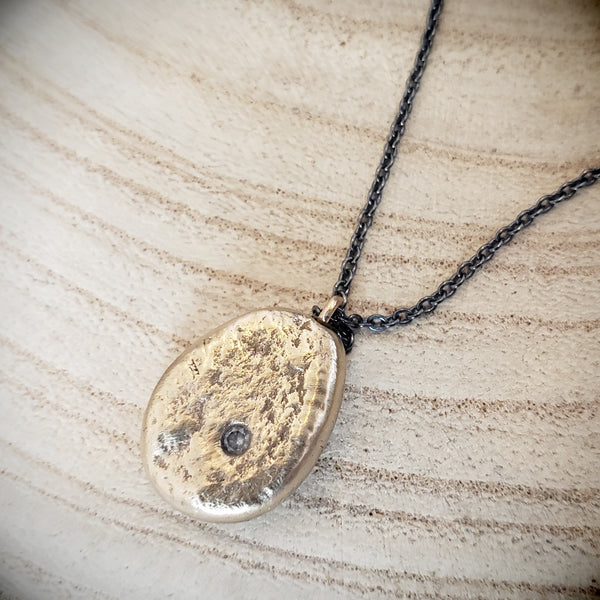 Bronze Rock Necklace