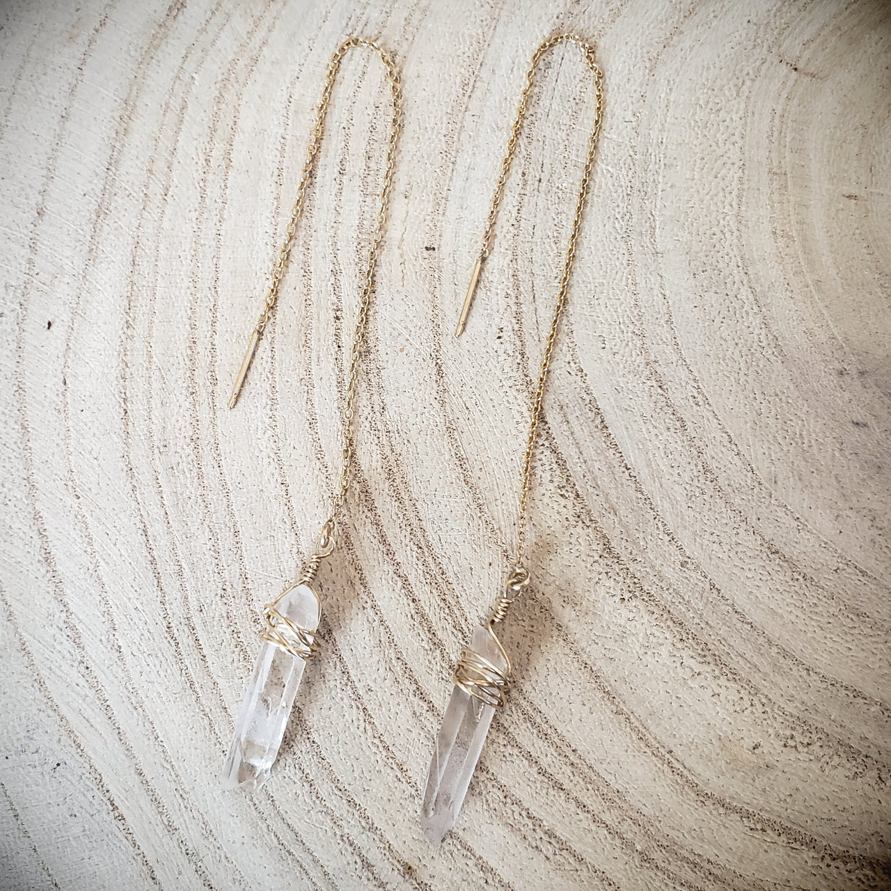 Crystal Threader Earrings