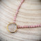 Rutilated Quartz and Rhodochrosite Necklace